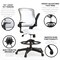 Emma and Oliver Mid-Back Mesh Ergonomic Drafting Chair with Foot Ring and Flip-Up Arms